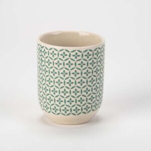 Porcelain Tea Cup - Green Moroccan - Single